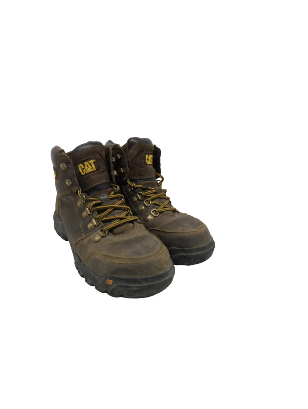 CATERPILLAR Men's Outline Steel Toe Steel Plate Leather Boot P720996 Brown 8.5W